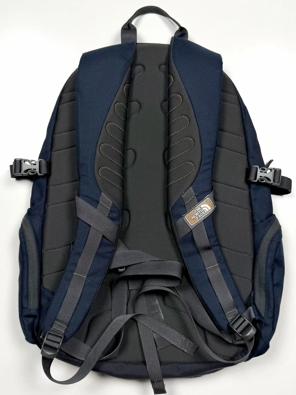The North Face Mentor Backpack Navy Blue Laptop Hiking Travel Daypack